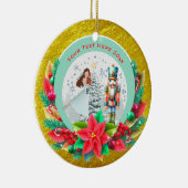 Nutcracker Christmas, Family Holiday Keepsake Gift Keramisch Ornament (Rechts)