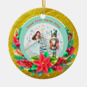 Nutcracker Christmas, Family Holiday Keepsake Gift Keramisch Ornament (Voorkant)