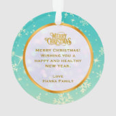 Nutcracker Christmas, Family Holiday Keepsake Gift Ornament (achterkant)