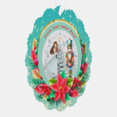 Nutcracker Christmas, Family Holiday Keepsake Gift Ornament Kaart (Rechts)