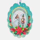 Nutcracker Christmas, Family Holiday Keepsake Gift Ornament Kaart (Links)
