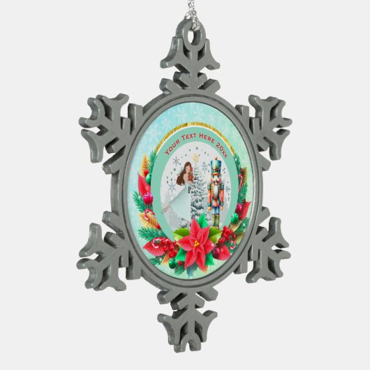 Nutcracker Christmas, Family Holiday Keepsake Gift Tin Sneeuwvlok Ornament (Links)