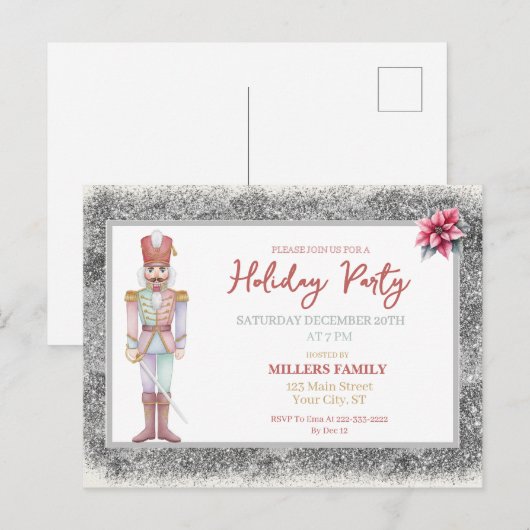 Nutcracker Christmas  Feestdagenkaart (Voorkant / Achterkant)