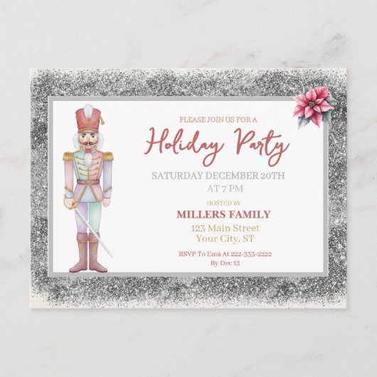 Nutcracker Christmas Feestdagenkaart (Voorkant)