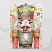 Nutcracker christmas folie feestdagenkaart (Voorkant)