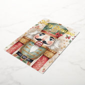 Nutcracker christmas folie feestdagenkaart (Gedraaid)
