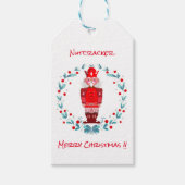Nutcracker Christmas Greeting Card Festive Holiday Cadeaulabel (Voorkant)