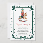 Nutcracker Christmas Kids Birthday Party Kaart (Voorkant)