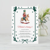 Nutcracker Christmas Kids Birthday Party Kaart (Staand voorkant)