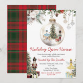 Nutcracker Christmas Ornament Holiday Open House Kaart (Voorkant / Achterkant)