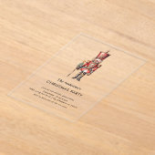 Nutcracker Christmas Party  Acryl Uitnodigingen (Laagn)