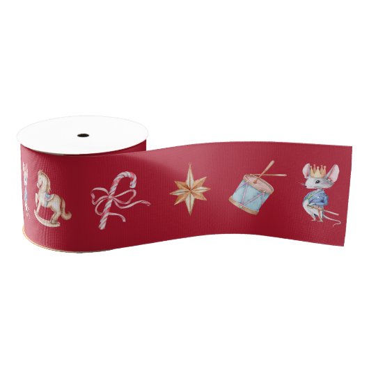 Nutcracker Christmas Ribbon Grosgrain Lint (Spoel)