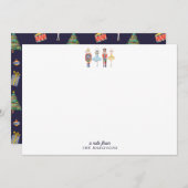Nutcracker Christmas Stationery Note Card Kaart (Voorkant / Achterkant)