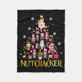 Nutcracker Christmas Tree Ballet Dance Women Kids  Fleece Deken (Voorkant)