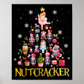 Nutcracker Christmas Tree Ballet Dance Women Kids Poster (Voorkant)