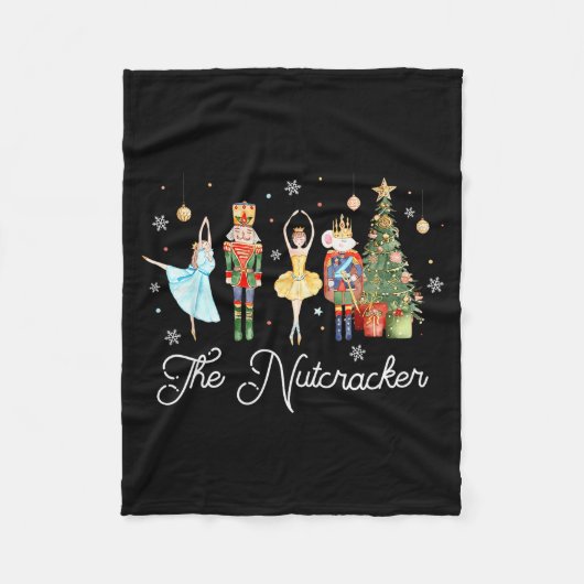 Nutcracker Christmas Xmas Family Matching Pajamas Fleece Deken (Voorkant)