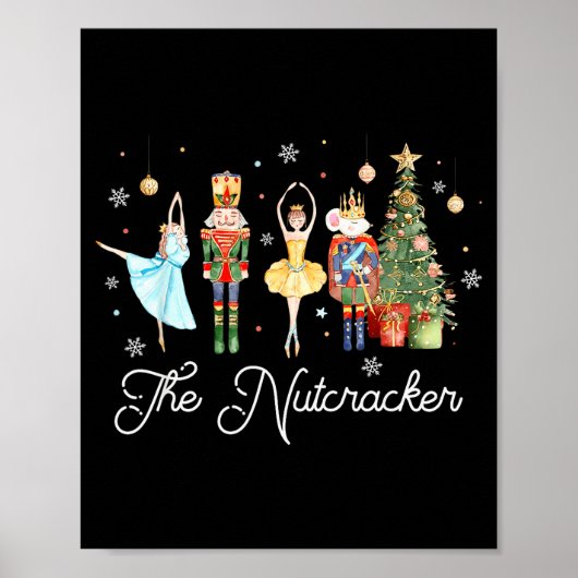 Nutcracker Christmas Xmas Family Matching Pajamas  Poster (Voorkant)