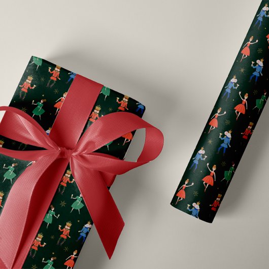 Nutcracker Cocktail Party Christmas Cadeaupapier