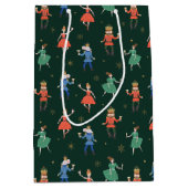 Nutcracker Cocktail Party Christmas Medium Cadeauzakje (Voorkant)