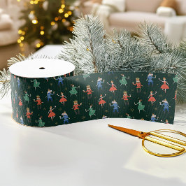 Nutcracker Cocktail Party Christmas Satijnen Lint