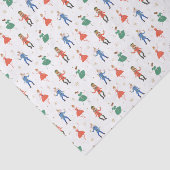 Nutcracker Cocktail Party Christmas Tissuepapier (Detail)