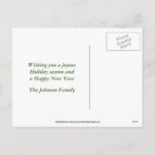 Nutcracker Cookie Kerstfeestdag Foto Briefkaart (Achterkant)