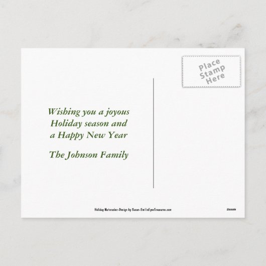 Nutcracker Cookie Kerstfeestdag Foto Briefkaart (Achterkant)