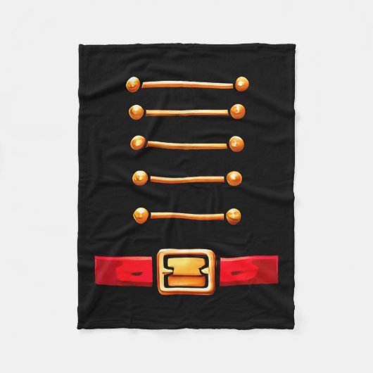 Nutcracker Costume Matching Toy Solider Women Kids Fleece Deken (Voorkant)