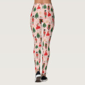 Nutcracker Cute Pink kerst Leggings (Achterkant)