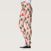 Nutcracker Cute Pink kerst Leggings (Links)