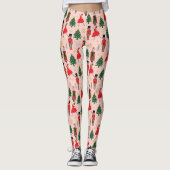 Nutcracker Cute Pink kerst Leggings (Voorkant)
