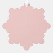 Nutcracker Cute Roze kerstpapier Ornament Kaart (Achterkant)