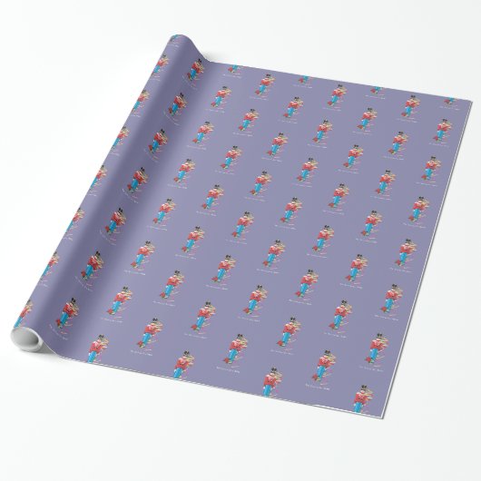 Nutcracker Dance Ballet Performance Gefeliciteerd Cadeaupapier (Uitgerold)