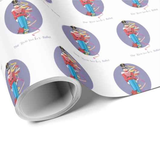 Nutcracker Dance Ballet Performance Gefeliciteerd Cadeaupapier (Rol Hoek)