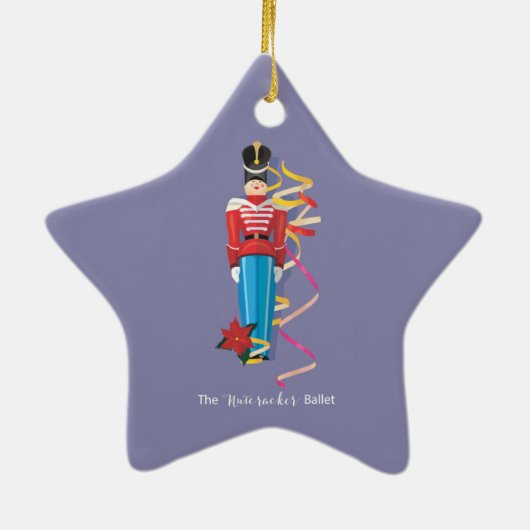 Nutcracker Dance Ballet Performance Gefeliciteerd Keramisch Ornament (Achterkant)