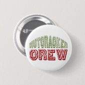 Nutcracker Dance Crew Design voor Kerstmis Ronde Button 5,7 Cm (Voorkant /achterkant)