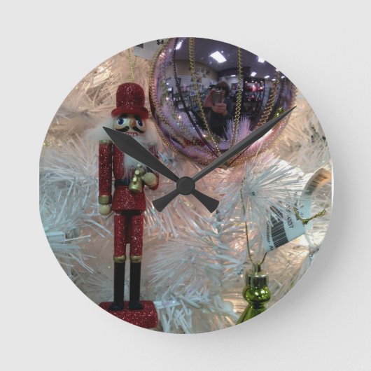 NUTCRACKER/DECORATIONS CHRISTMAS CLOCK RONDE KLOK (Voorkant)