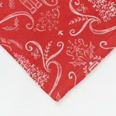 Nutcracker doodle blanket fleece deken (Hoek)