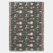 Nutcracker Elegant Ballet Christmas Deken (Voorkant Verticaal)