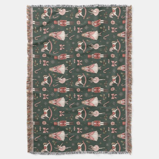 Nutcracker  Elegant Ballet Christmas Deken (Voorkant Verticaal)