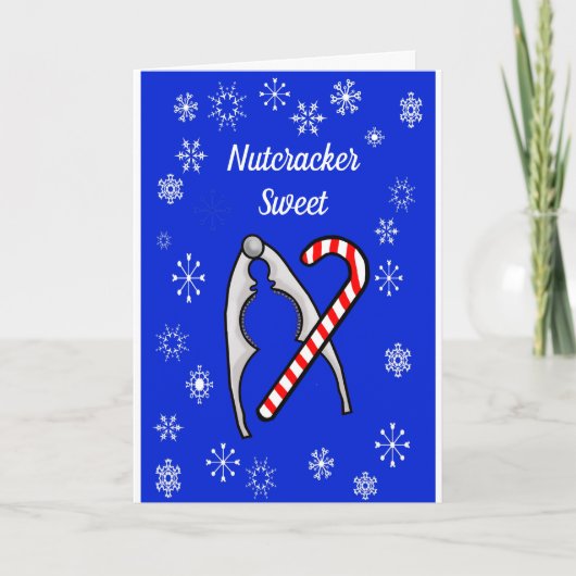 Nutcracker en Candy Cane-kerstkaart Kaart (Voorkant)