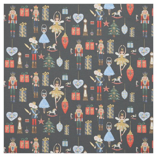 Nutcracker Fabric Dark Stof (Swatch)
