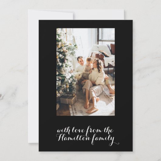 Nutcracker Familie met kerstkaart Kaart (Achterkant)