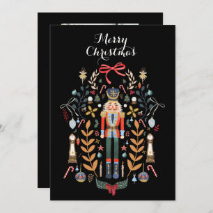 Nutcracker Familie met kerstkaart Kaart