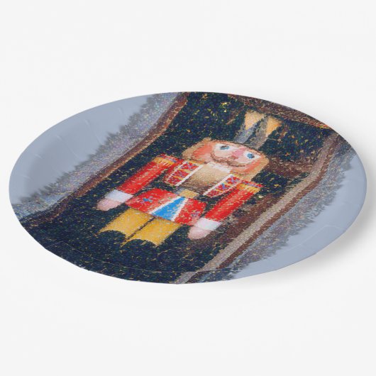 "NUTCRACKER" FEESTDAG PAPIEREN BORDEN BORDJE (Gekanteld)