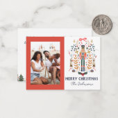 Nutcracker Foto kerstfeestdag Kaart Notitiekaartje (Voorkant / Achterkant in situ)