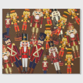 Nutcracker Frenzy kerstwrapping Paper Cadeaupapier (Vlak)