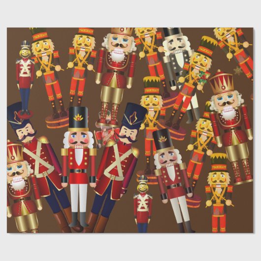 Nutcracker Frenzy kerstwrapping Paper Cadeaupapier (Vlak)