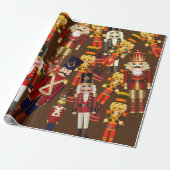 Nutcracker Frenzy kerstwrapping Paper Cadeaupapier (Uitgerold)