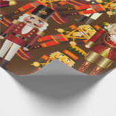 Nutcracker Frenzy kerstwrapping Paper Cadeaupapier (Hoek)